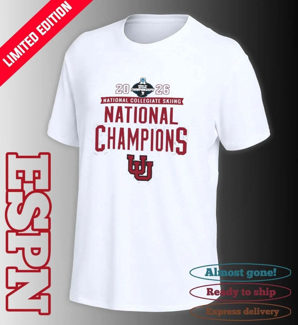 Utah Utes 2026 NCAA Skiing National Champions T-Shirt