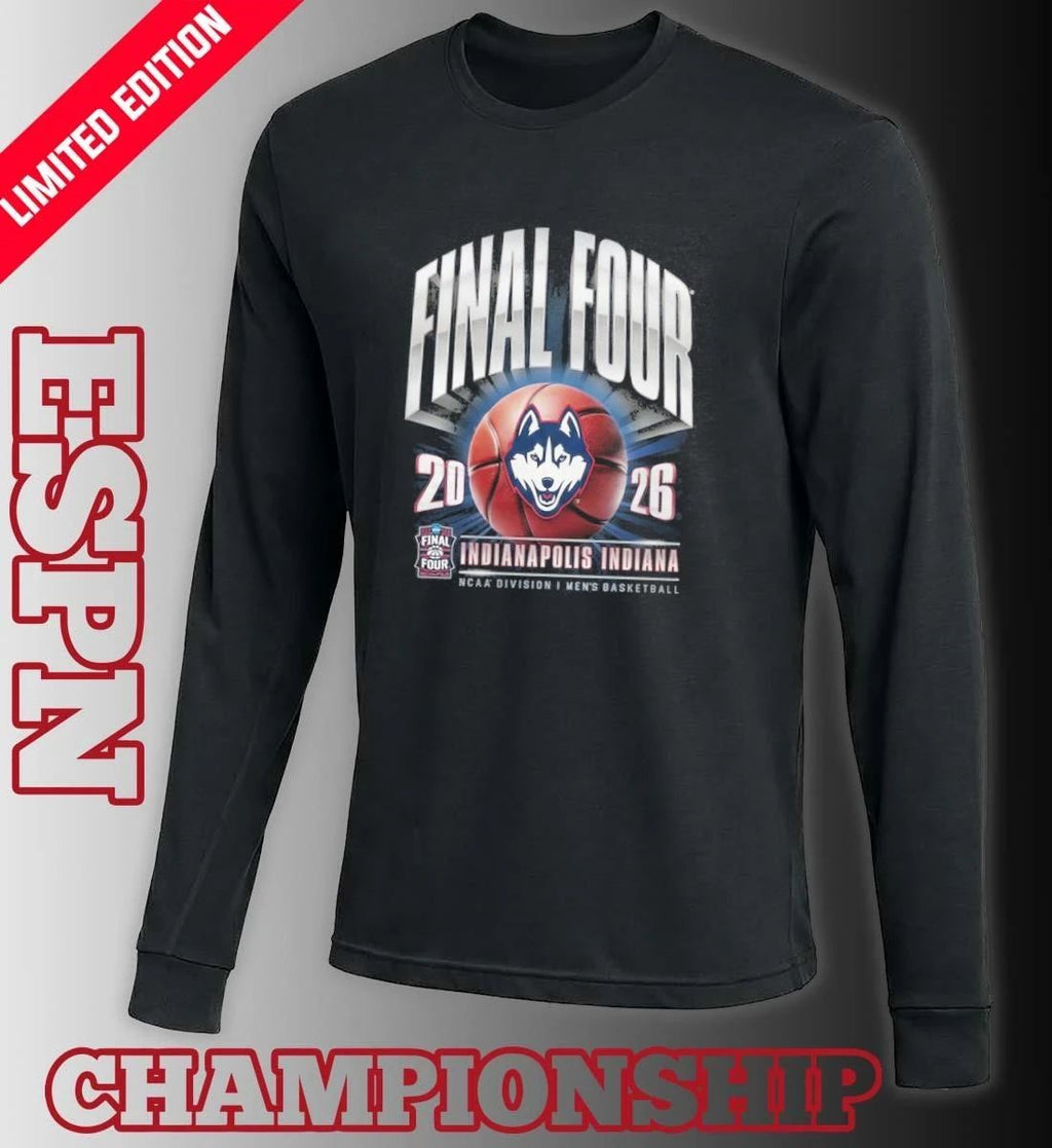 Uconn Huskies 2026 NCAA Men’s Basketball Tournament March Madness Final Four Vintage T-Shirt