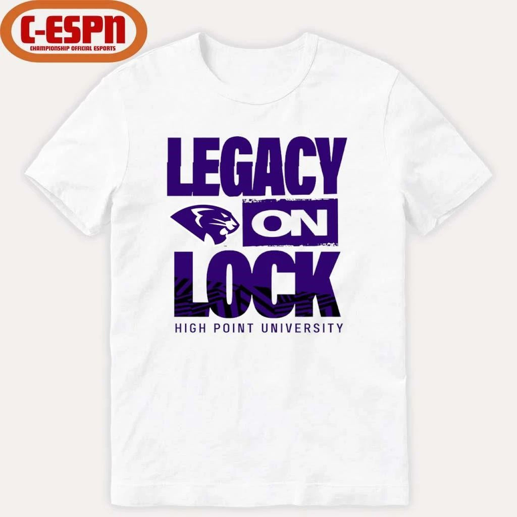 High Point University Basketball Legacy On Lock Bench Shirt