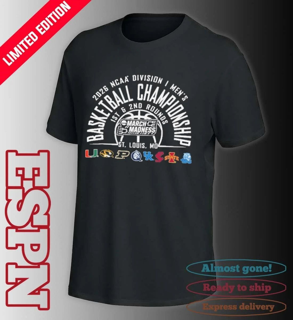 NCAA Men’s Basketball 2026 March Madness St. Louis, MO T-Shirt