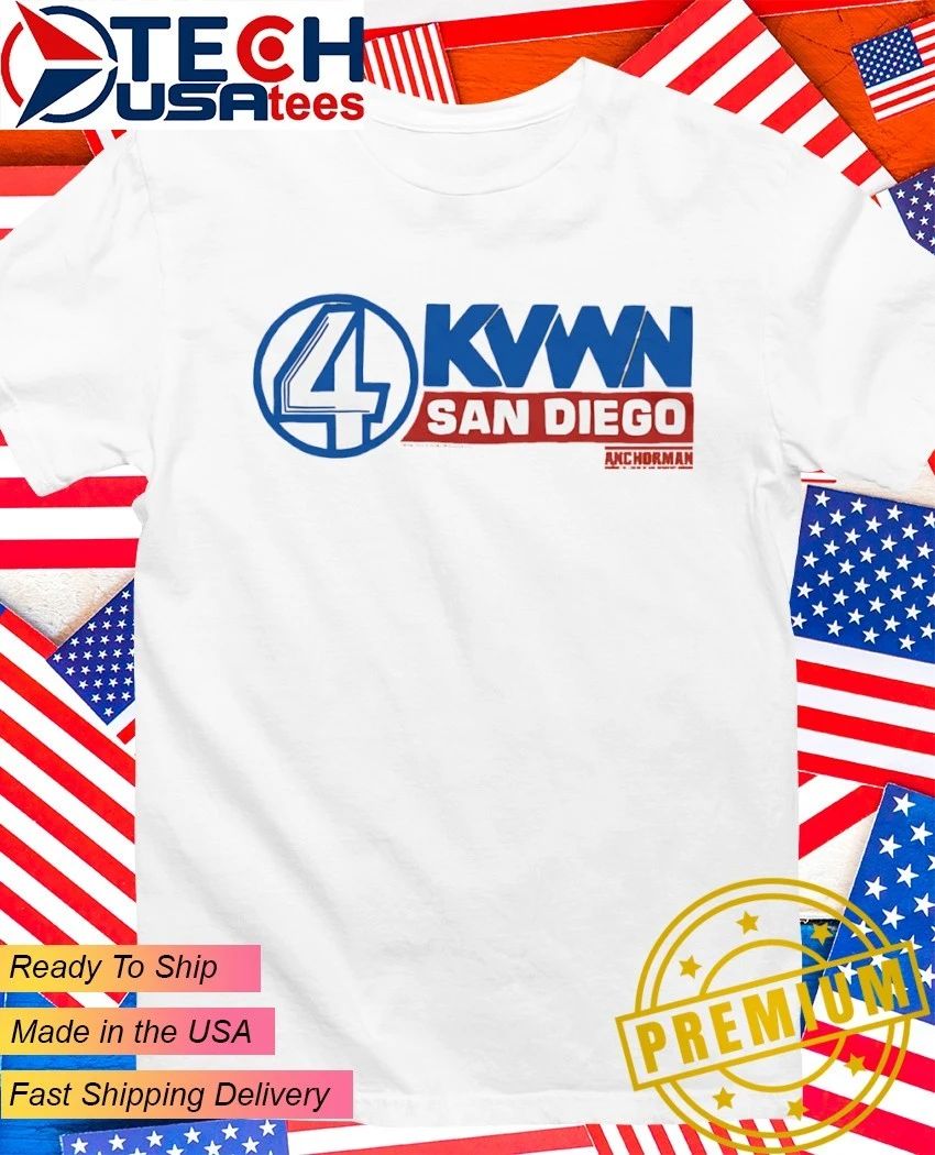 Anchorman KVWN Channel 4 News logo shirt