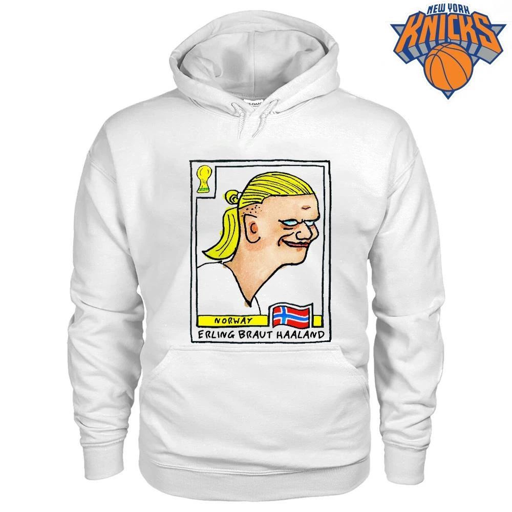 Erling Braut Haaland Norway World Cup Football Caricature Sticker Meme shirt