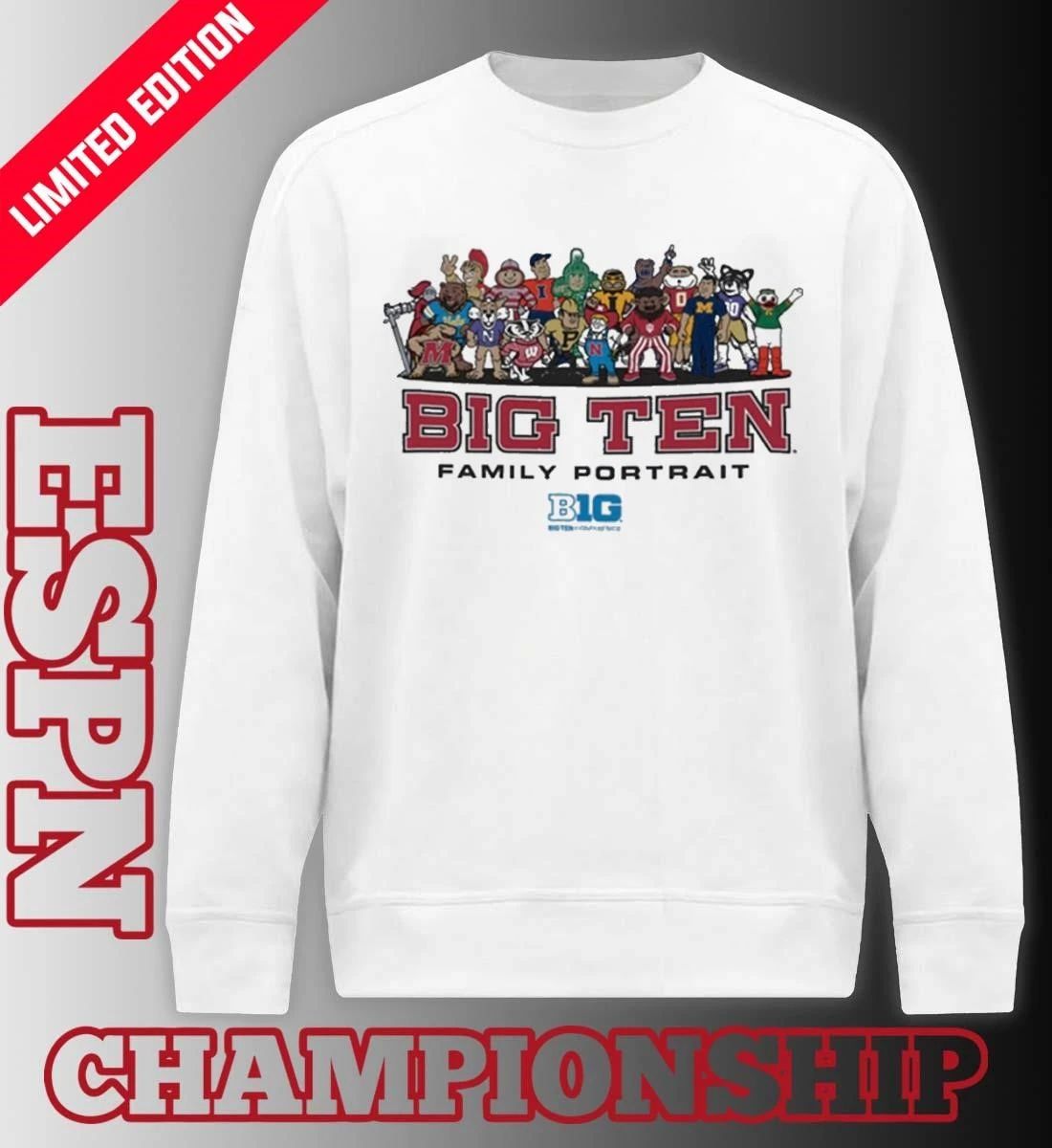Big Ten Family Portrait Mascots Shirt