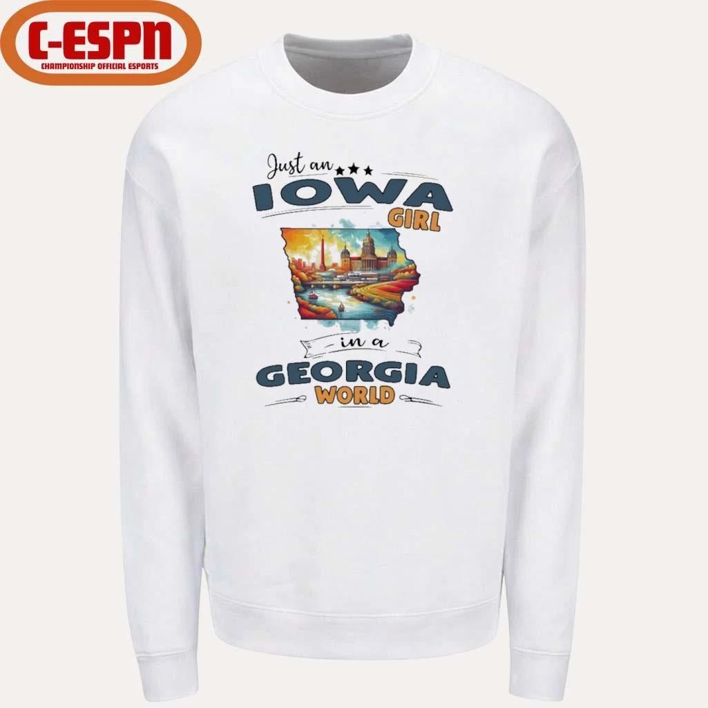 Just An Iowa Girl In A Georgia World Retro Shirt