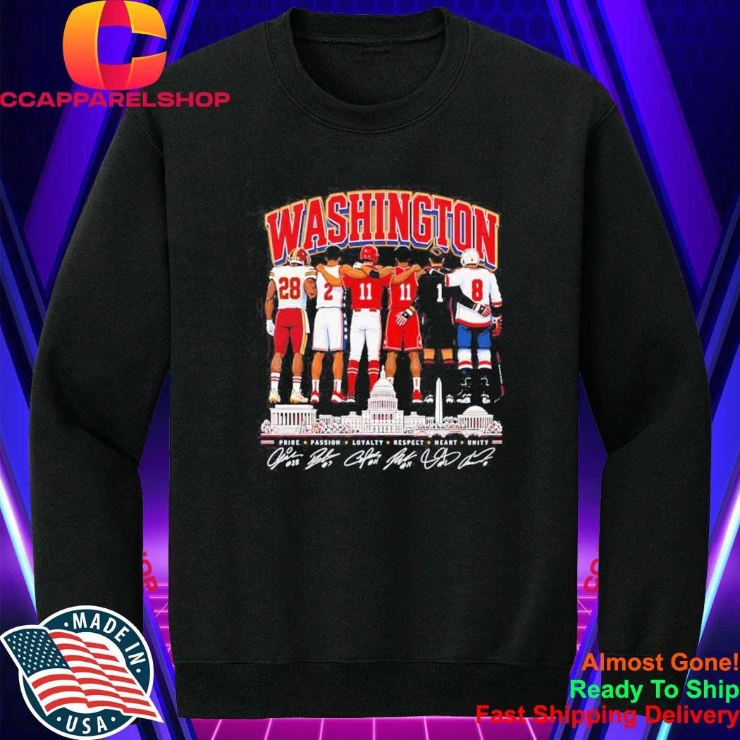 Washington Commanders Wizards Nationals Capitals DC Pride Passion Loyalty Shirt