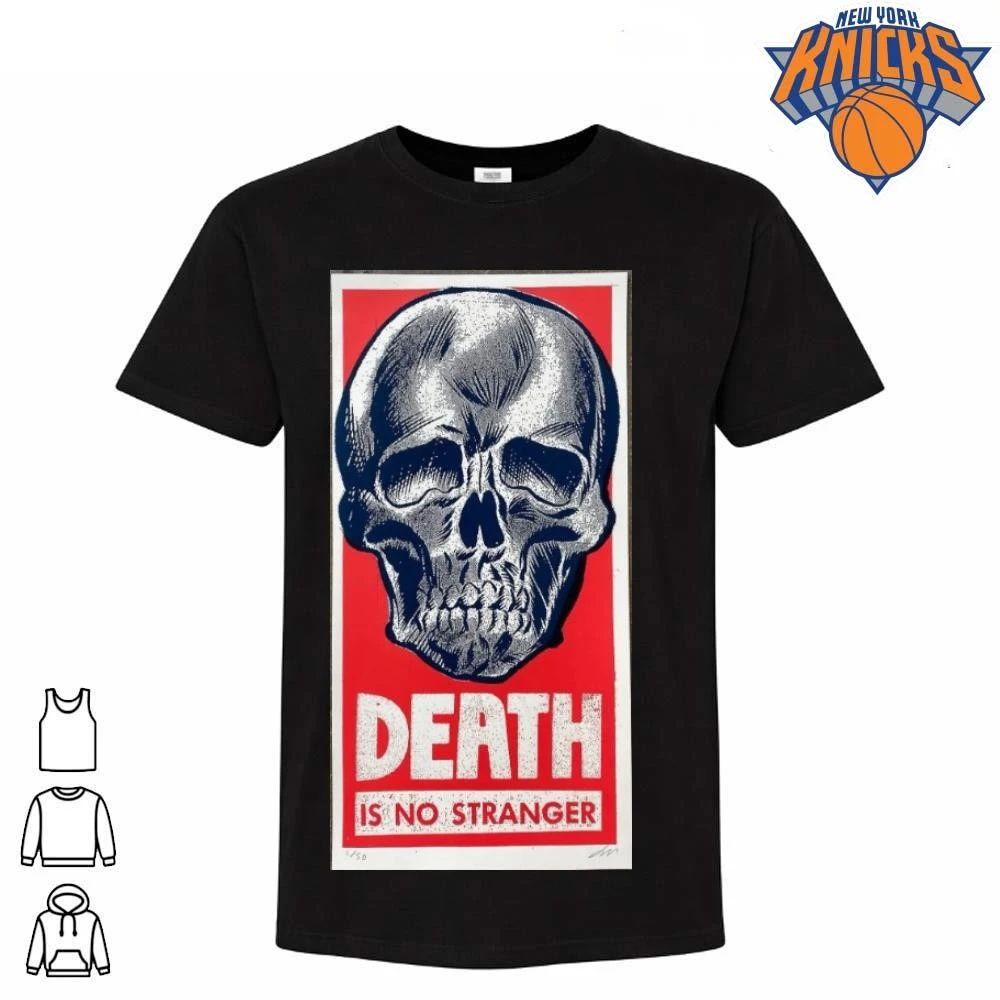 Death Is No Stranger Grunge Skull Art Aesthetic Punk Rock Graphic Streetwear Shirt