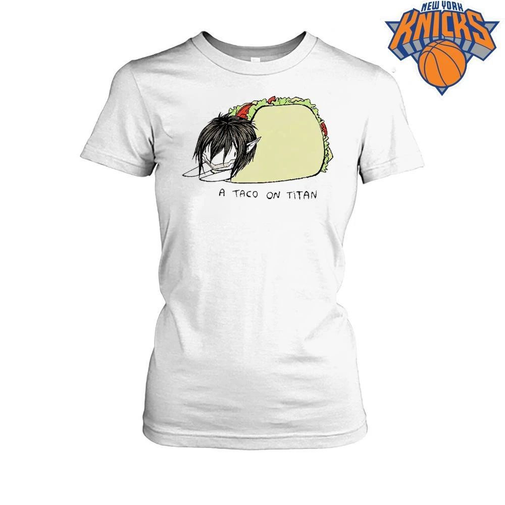 A Taco On Titan Anime Food Parody Eren Jaeger Attack On Titan Cartoon Shirt