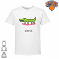 Crocs Crocodile Wearing Pink Shoes Funny Crocodile Parody Shirt
