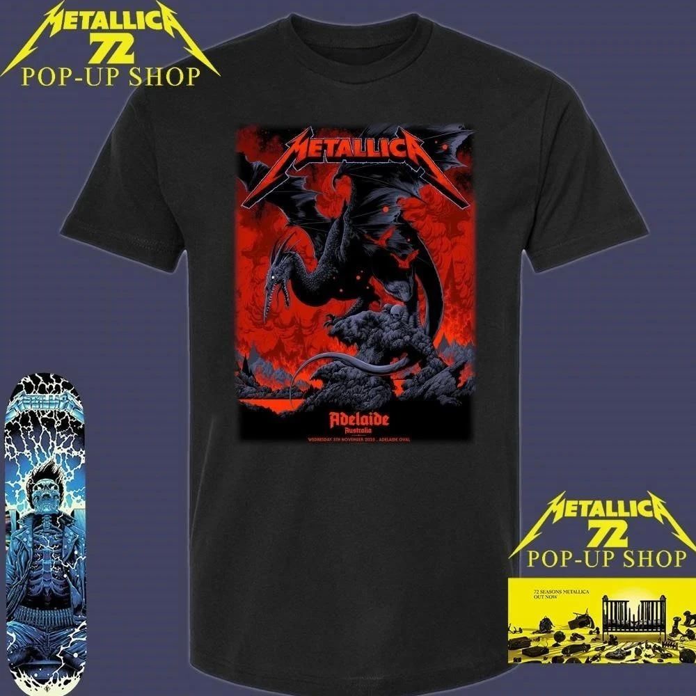 Metallica at Adelaide Oval in Adelaide, Australia on November 5, 2025, on the M72 World Tour T-Shirt