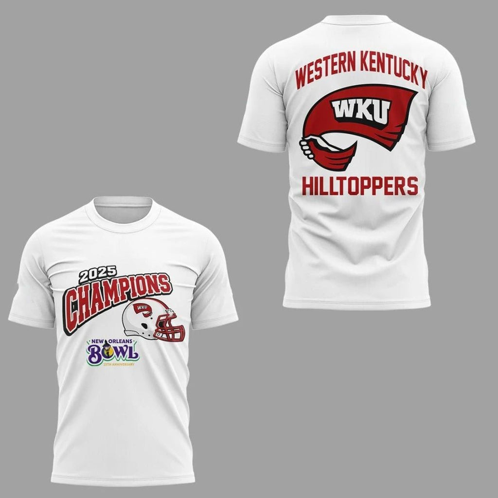 Original Western Kentucky Hilltoppers Champions 2025 New Orleans Bowl Logo Shirt