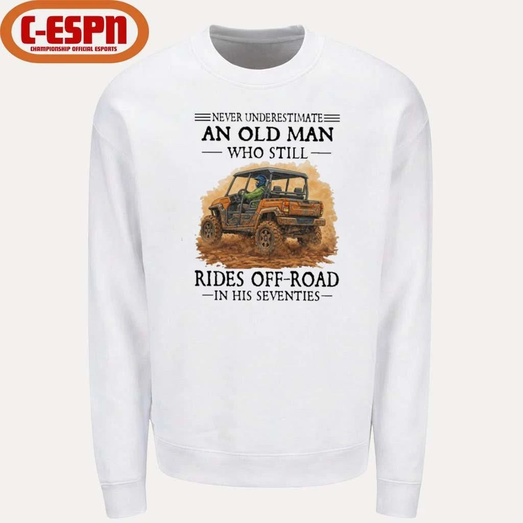 Never Underestimate An Old Man Who Still Rides OFF-ROAD In His Seventies Shirt