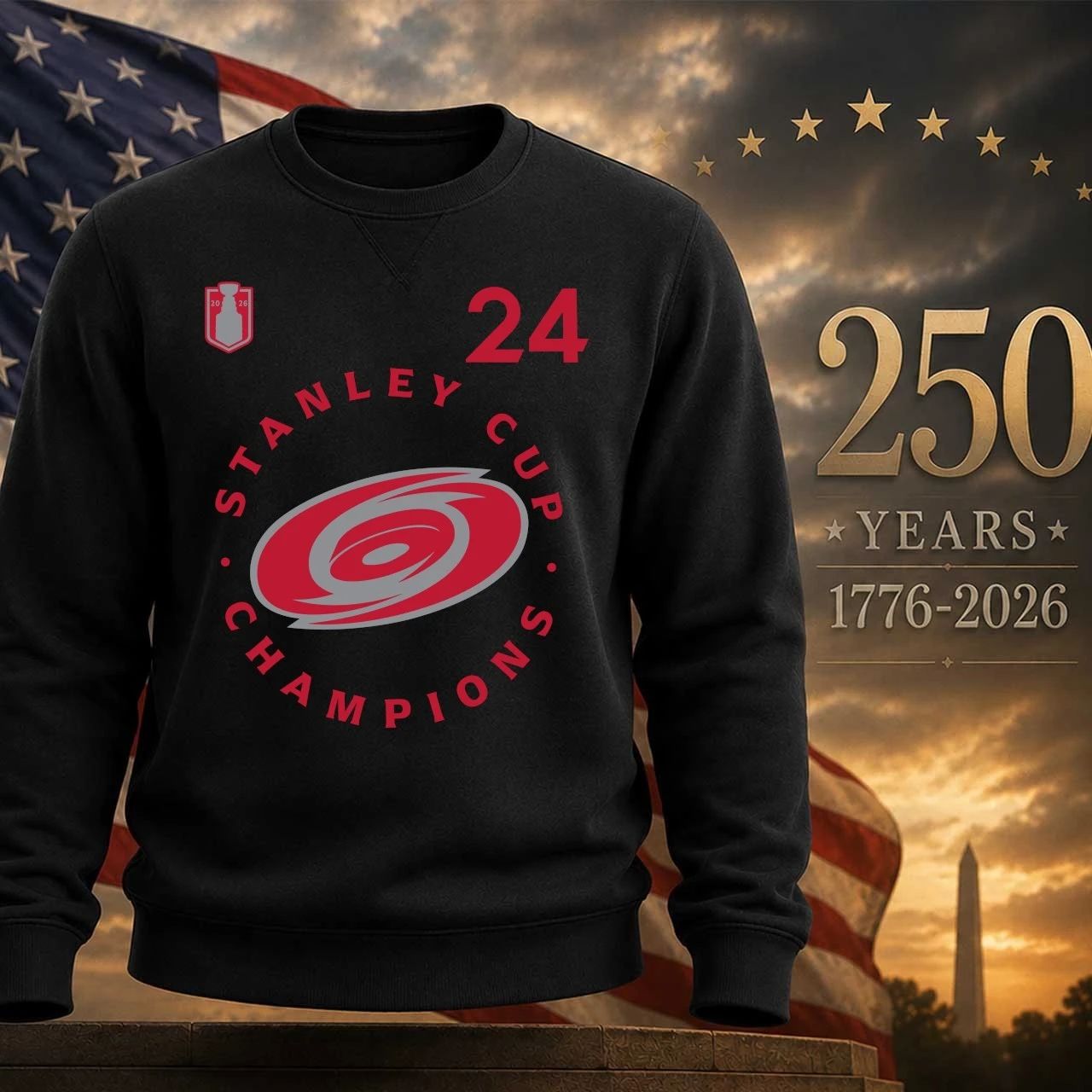 Carolina Hurricanes Seth Jarvis 2026 Stanley Cup Champions Authentic Pro Shirt Front
