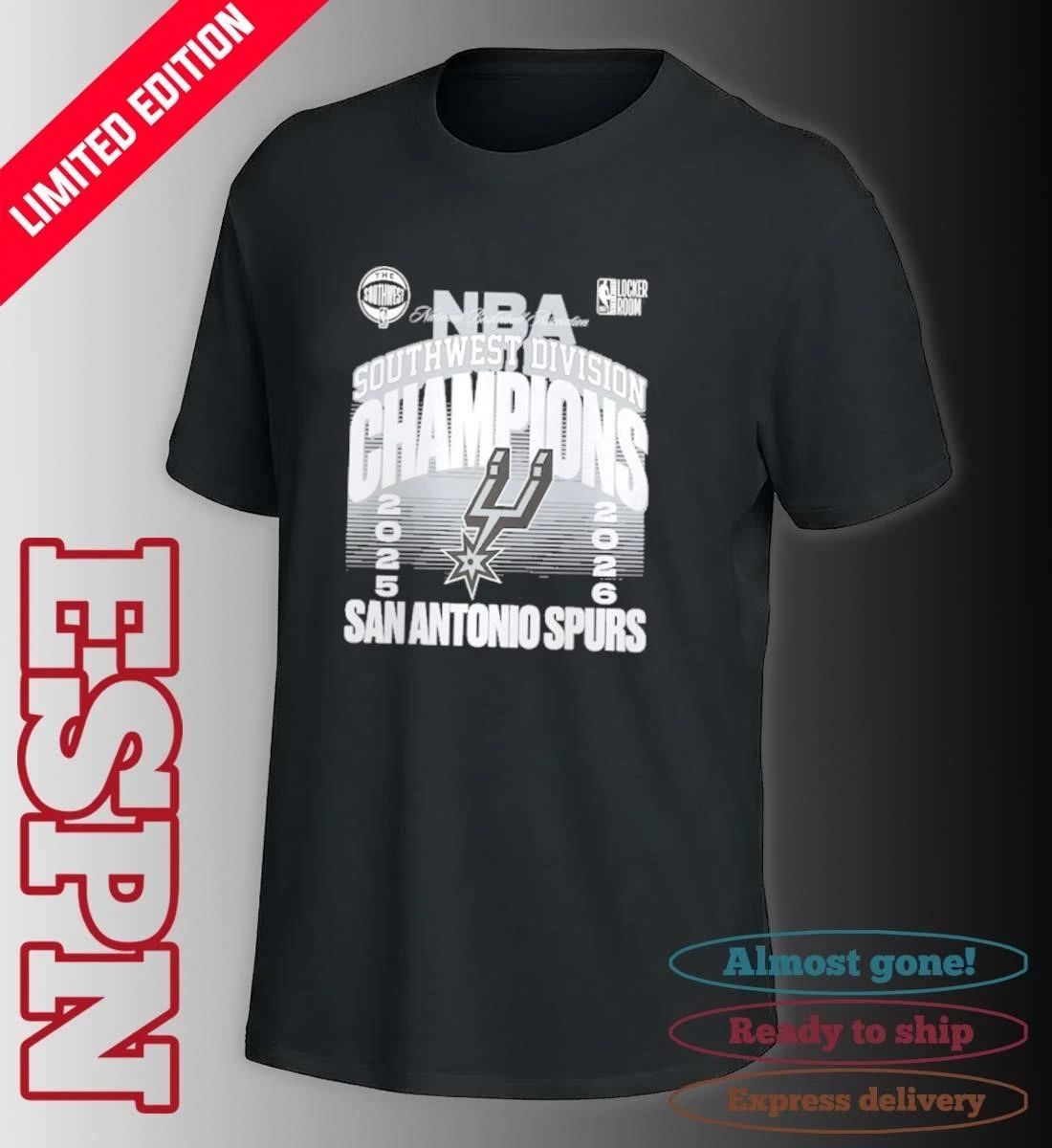 Spurs NBA Southwest Division Champions T-Shirt