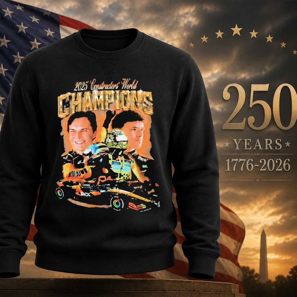 Adele Lando Norris And Oscar Piastri McLaren F1 Team Champions Shirt