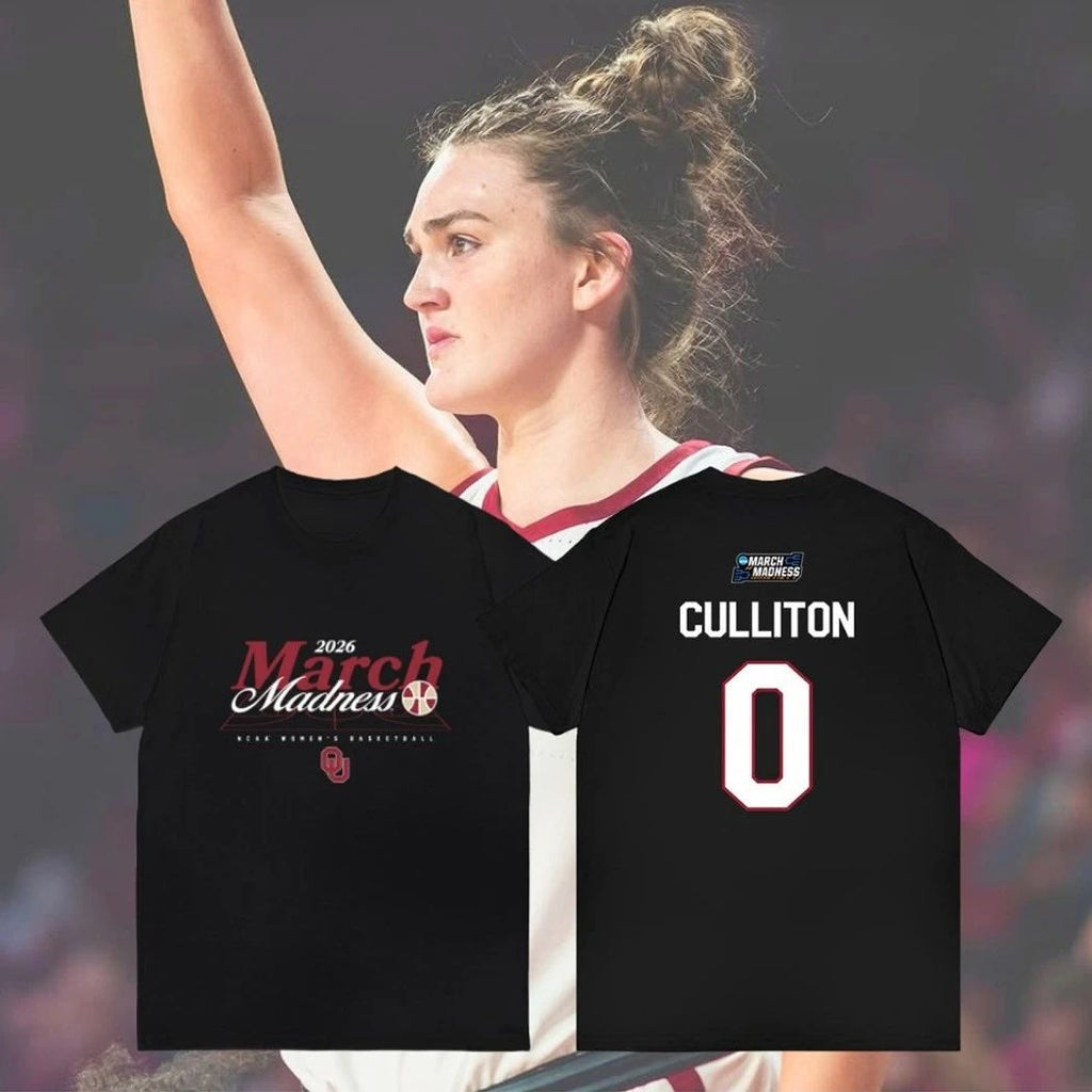 Cullitnon #0 Oklahoma Sooners Women’s Basketball 2026 March Madness Souvenir Shirt