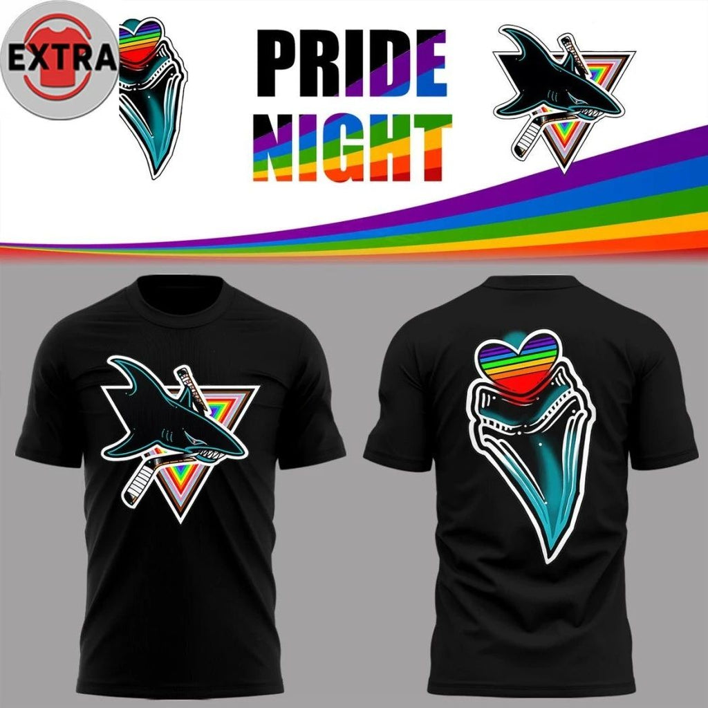 San Jose Sharks Pride Celebration 2026 By Tattoo Artist Jazz Fuller Logo Two Sided Shirt – Perfect Gift for Men & Women