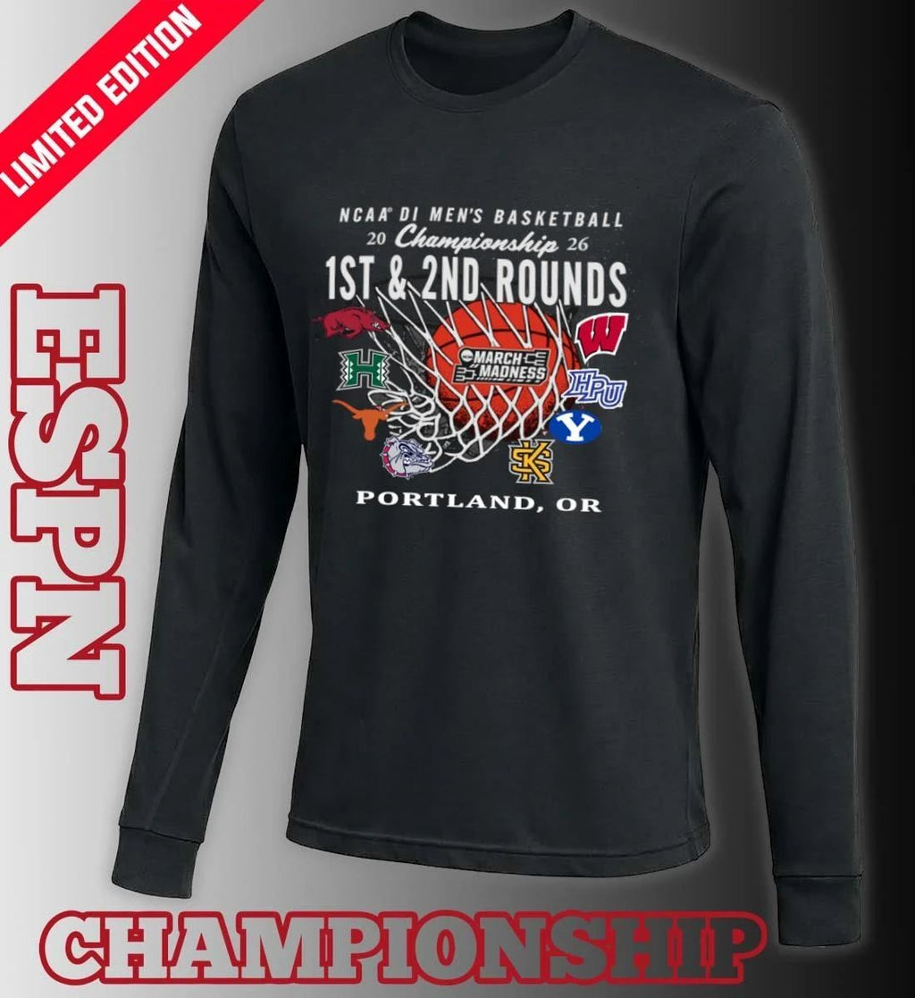 2026 NCAA DI Men’s Basketball 1st, 2nd Rounds – Portland Shirt
