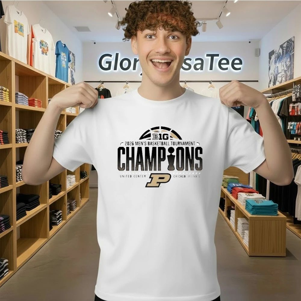 Purdue Boilermakers 2026 Big Ten Men’s Basketball Tournament Champions Shirt