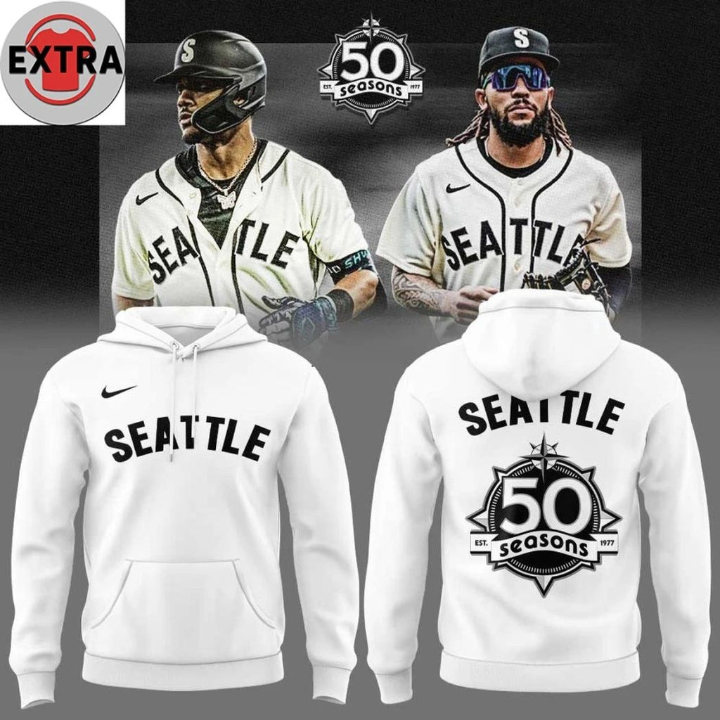 Seattle Mariners Seattle Steelheads Celebrated 50 seasons Negro Leagues Baseball T-Shirt