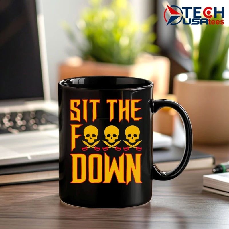 Sit the fck down Pittsburgh Pirates Baseball skull shirt