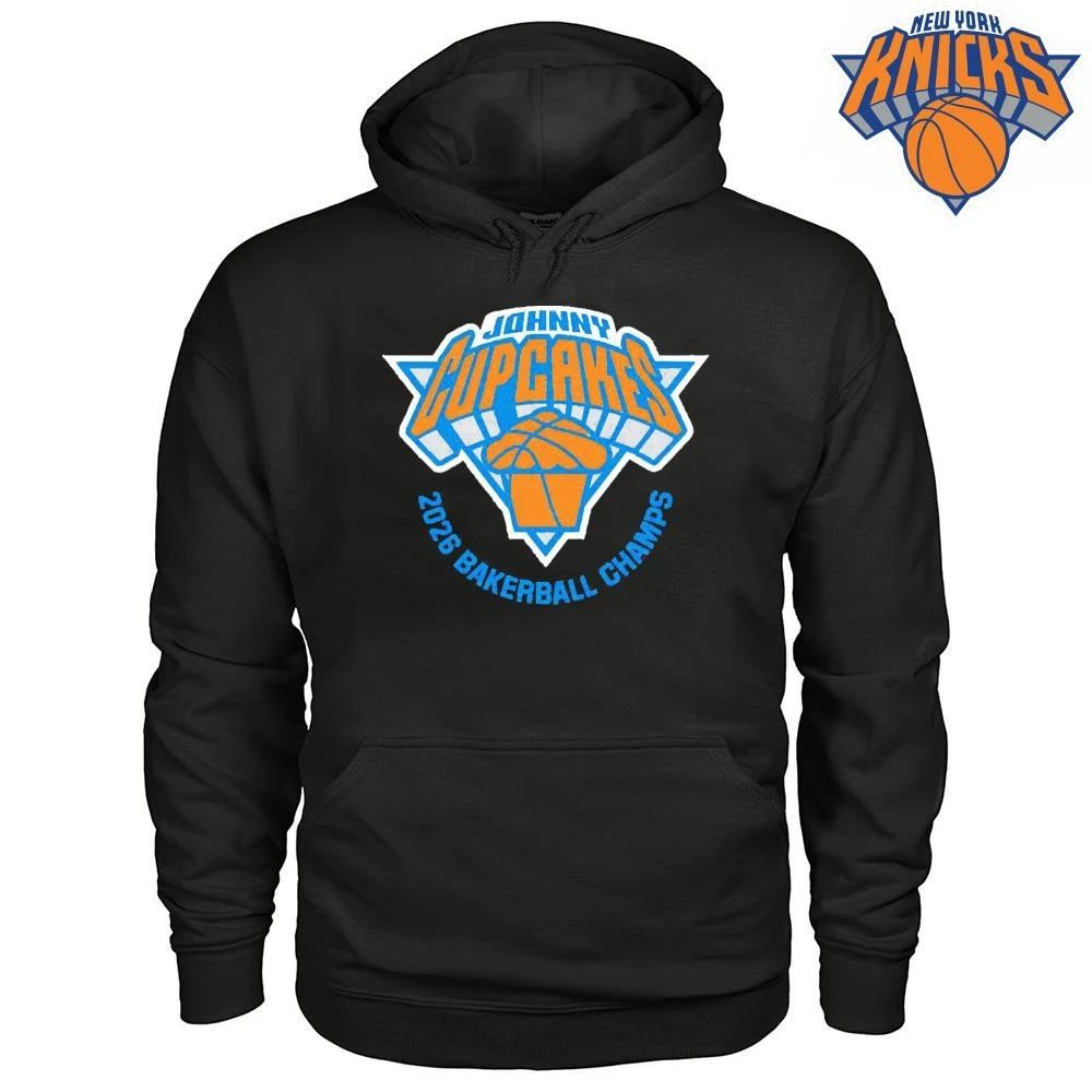 Johnny Cupcakes 2026 Bakerball Champs Blue Orange Basketball Tournament Graphic Shirt