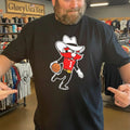 Grant McCasland Wears Raider Red Mascots Shirt