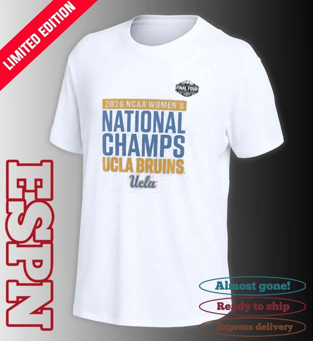 UCLA Bruins NCAA DI Women’s Basketball National Champions Celebration T-Shirt