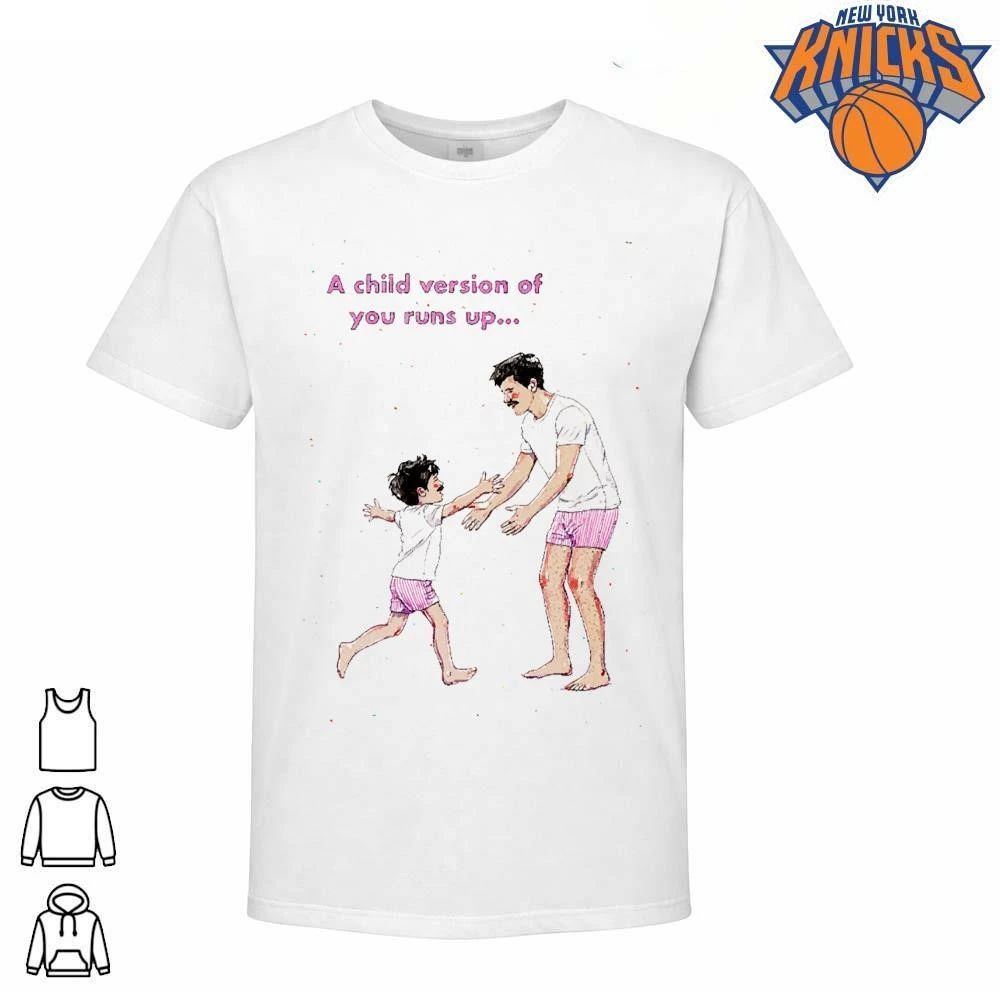 A Child Version Of You Runs Up Father And Son Nostalgia Illustration shirt