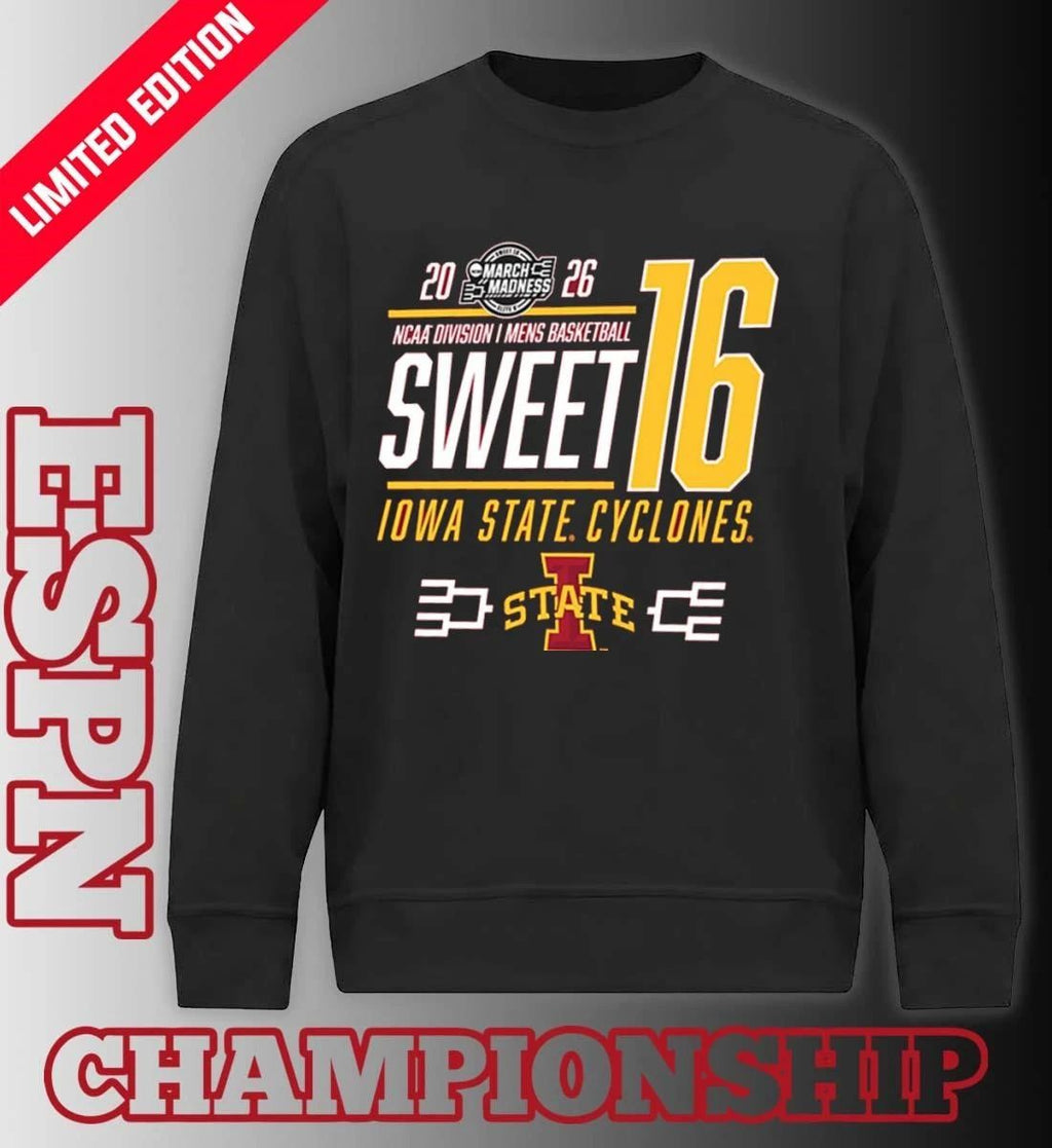 Iowa State Cyclones NCAA Men’s Basketball Sweet 16 Shirt