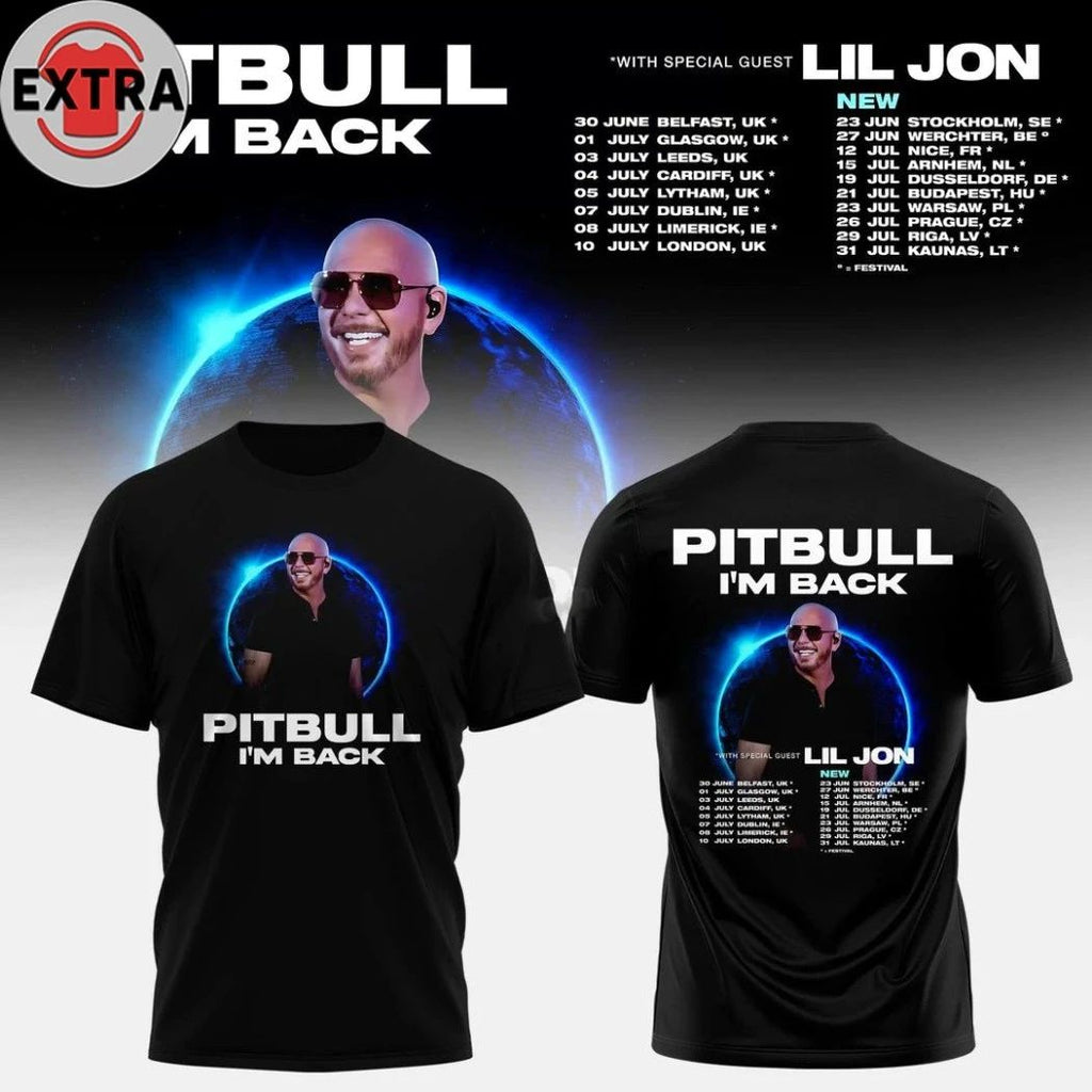 Original Pitbull I’m Back Tour 2026 T-Shirt