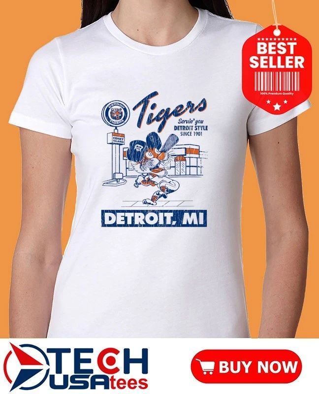 Detroit Tigers Deli Arch Coney Island vintage shirt