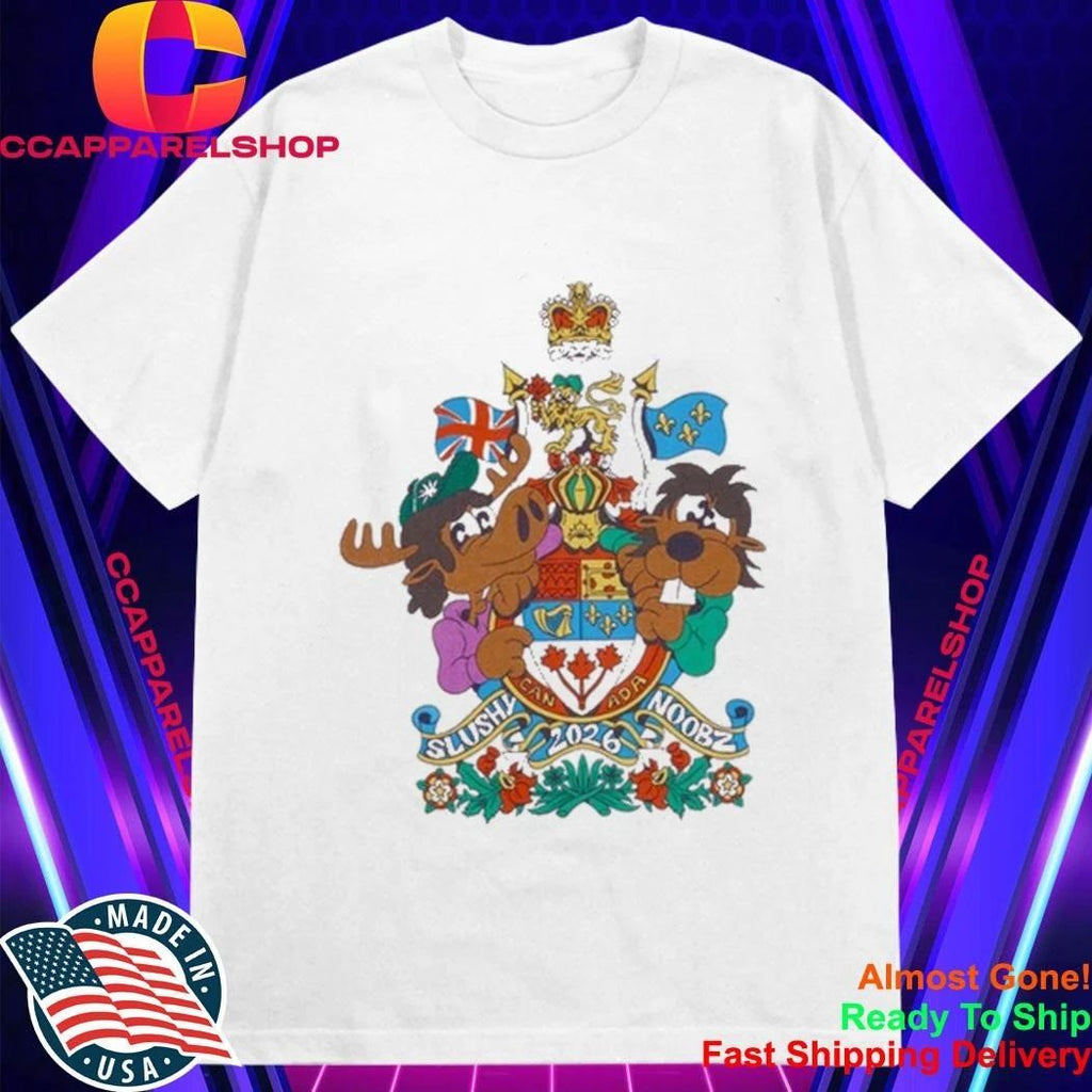 SlushyNoobz Canadian Crest Tee Funny Creator Fan Shirt