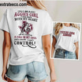 Texas Acm Aggies I Am A Aggies Girl I Was Born With My Heart On My Sleeve A Fire In My Soul And A Mouth I Can’t Control Logo Shirt