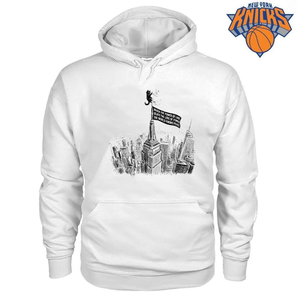 When The Power Of Love Beats The Love Of Power Cats On Empire State Building shirt