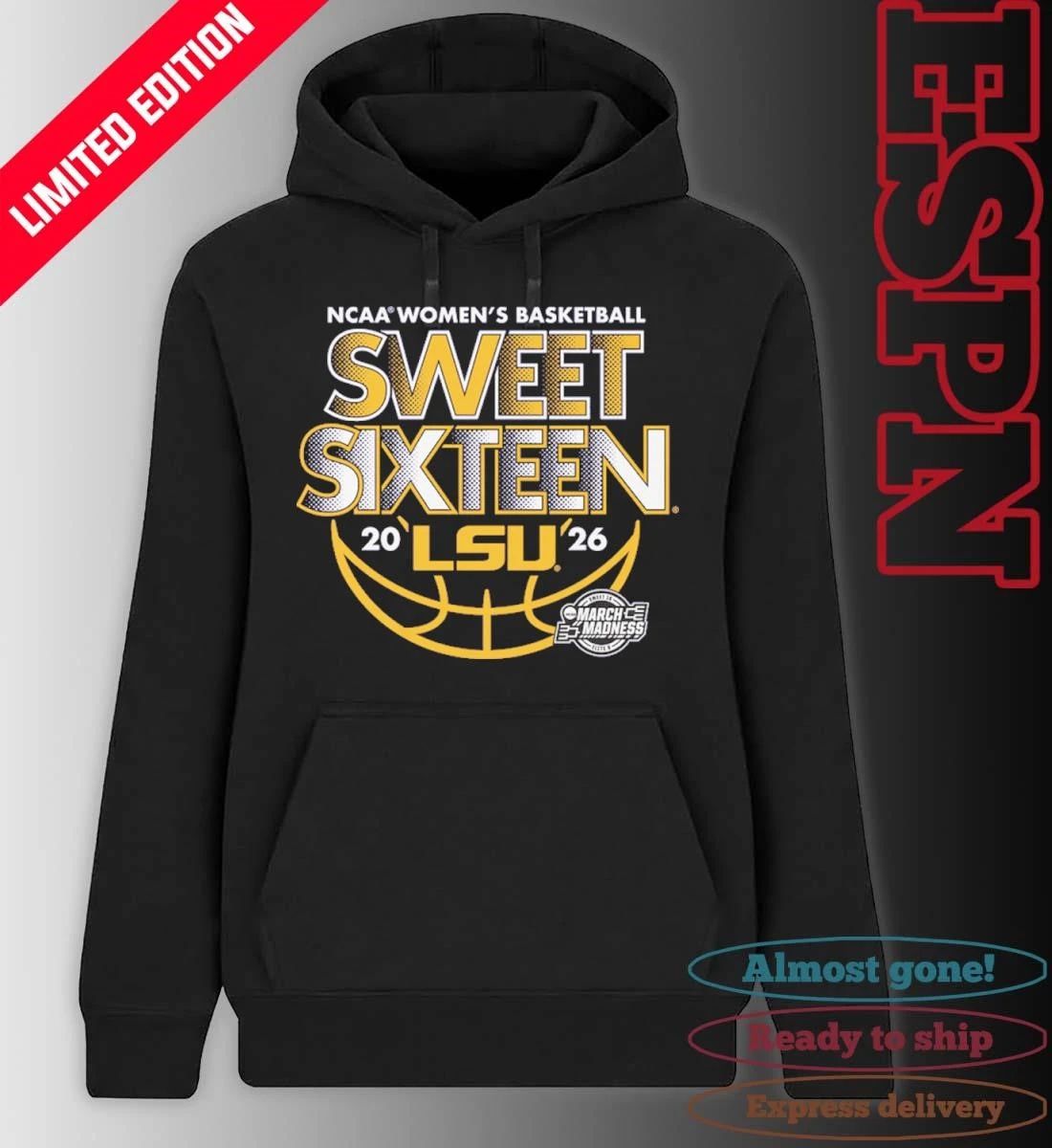 Sweet Sixteen 2026 LSU Women’s Basketball Shirt