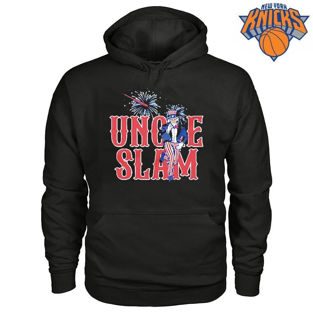 Uncle Slam Patriotic Baseball Fireworks Fourth Of July Shirt