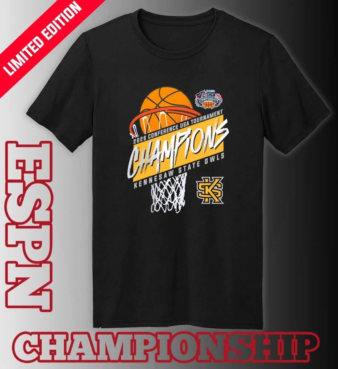Kennesaw State Men’s Basketball Conference USA Tournament Champions 2026 T-Shirt