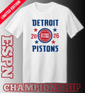 Detroit Pistons NBA Playoffs 2026 Stars T-Shirt