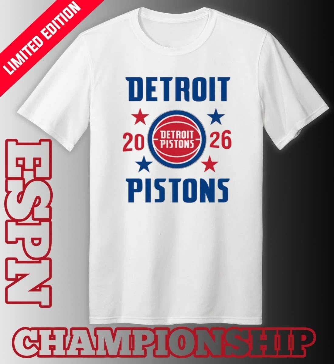 Detroit Pistons NBA Playoffs 2026 Stars T-Shirt