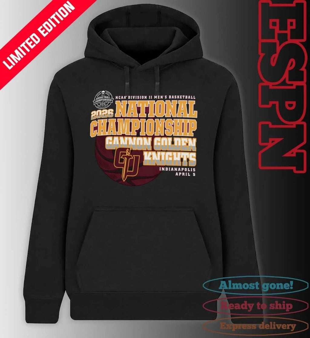 Gannon Golden Knights 2026 NCAA DII Men’s Basketball National Championship Bound T-Shirt