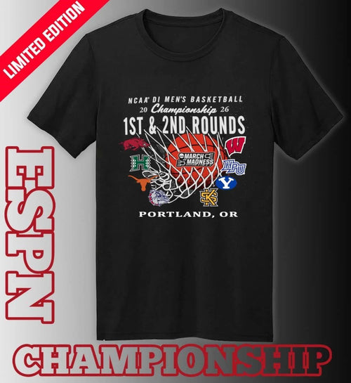 2026 NCAA DI Men’s Basketball 1st, 2nd Rounds – Portland Shirt