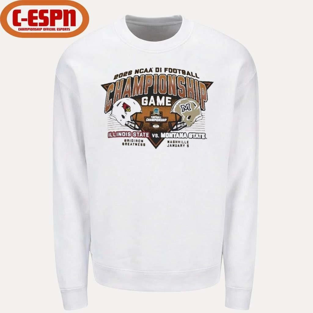2025 DI Football Championship Shirt Illinois State Vs Montana State