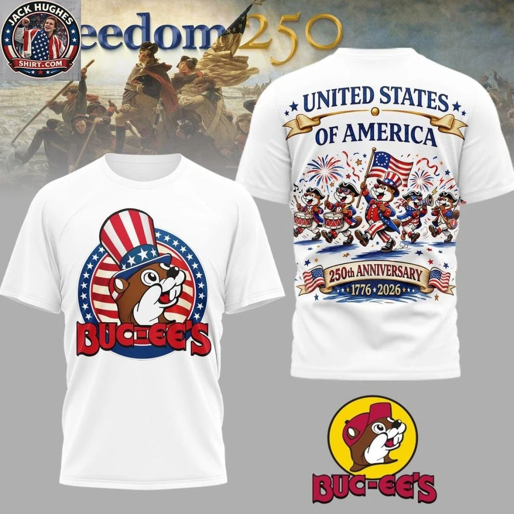 Buc-ee’s United States Of America 250th Anniversary 1776-2026 Two Sided Shirt