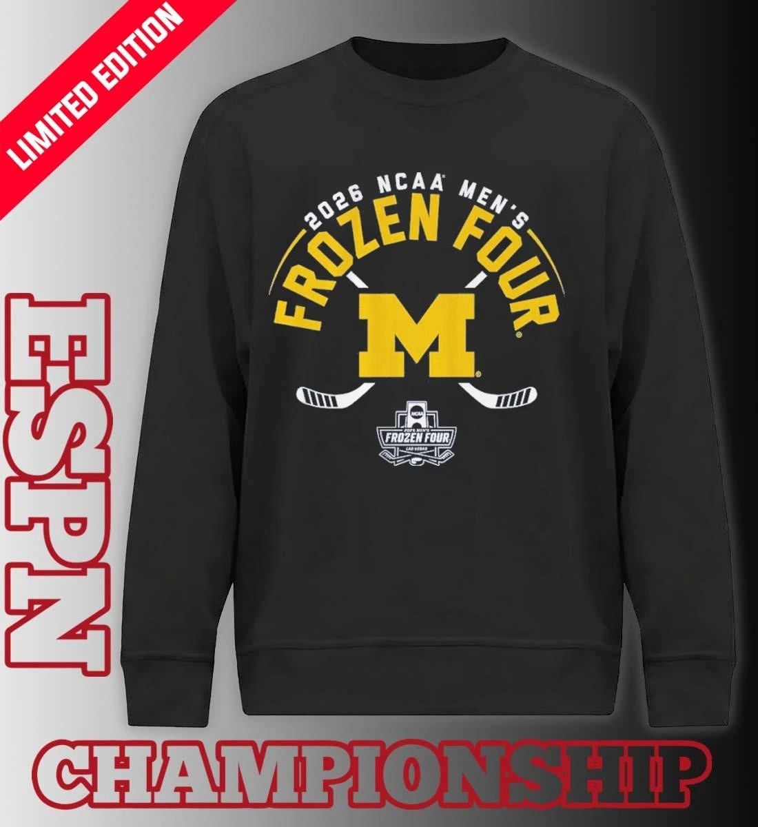 Michigan Men’s Hockey 2026 Frozen Four Bound Shirt