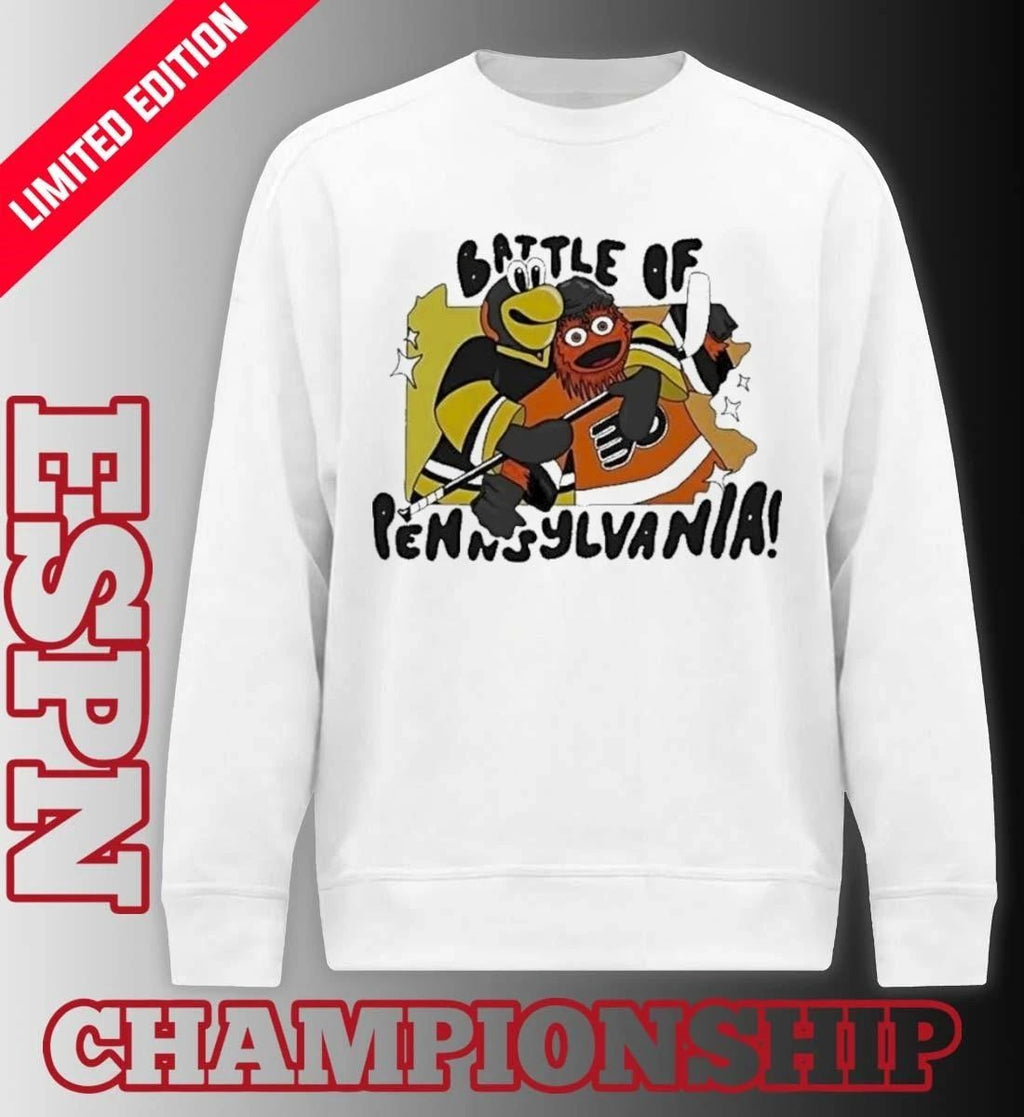 Pittsburgh Penguins Vs Philadelphia Flyers Mascot Battle Of Pennsylvania NHL Playoffs shirt