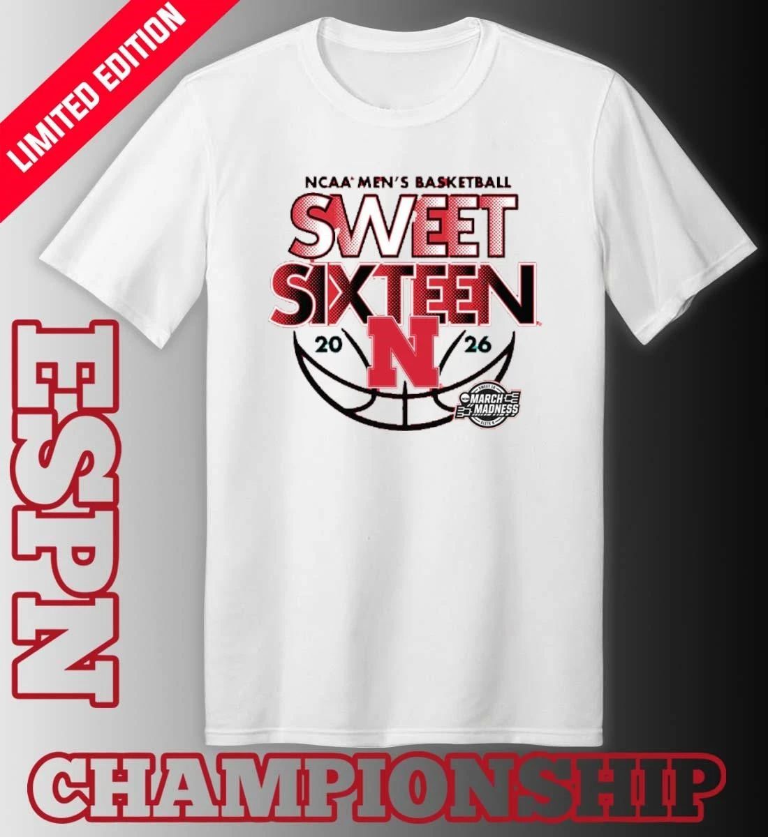 Sweet Sixteen 2026 Nebraska Men’s Basketball Shirt