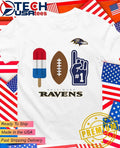 Baltimore Ravens Americana Pop popsicle football and number 1 shirt