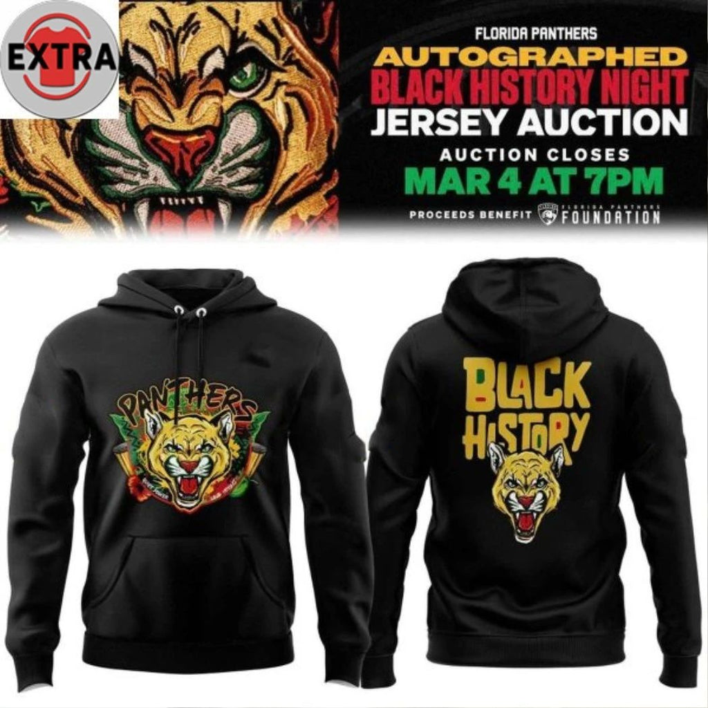 Florida Panthers Black History Night 2026 Two Sided Hoodie T-Shirt