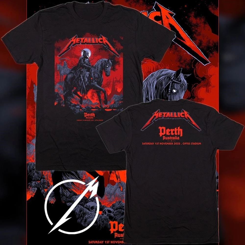 Metallica M72 Perth Pop Up Shop At Optus Stadium On Perth Australia On November 1 2025 Unisex T-Shirt