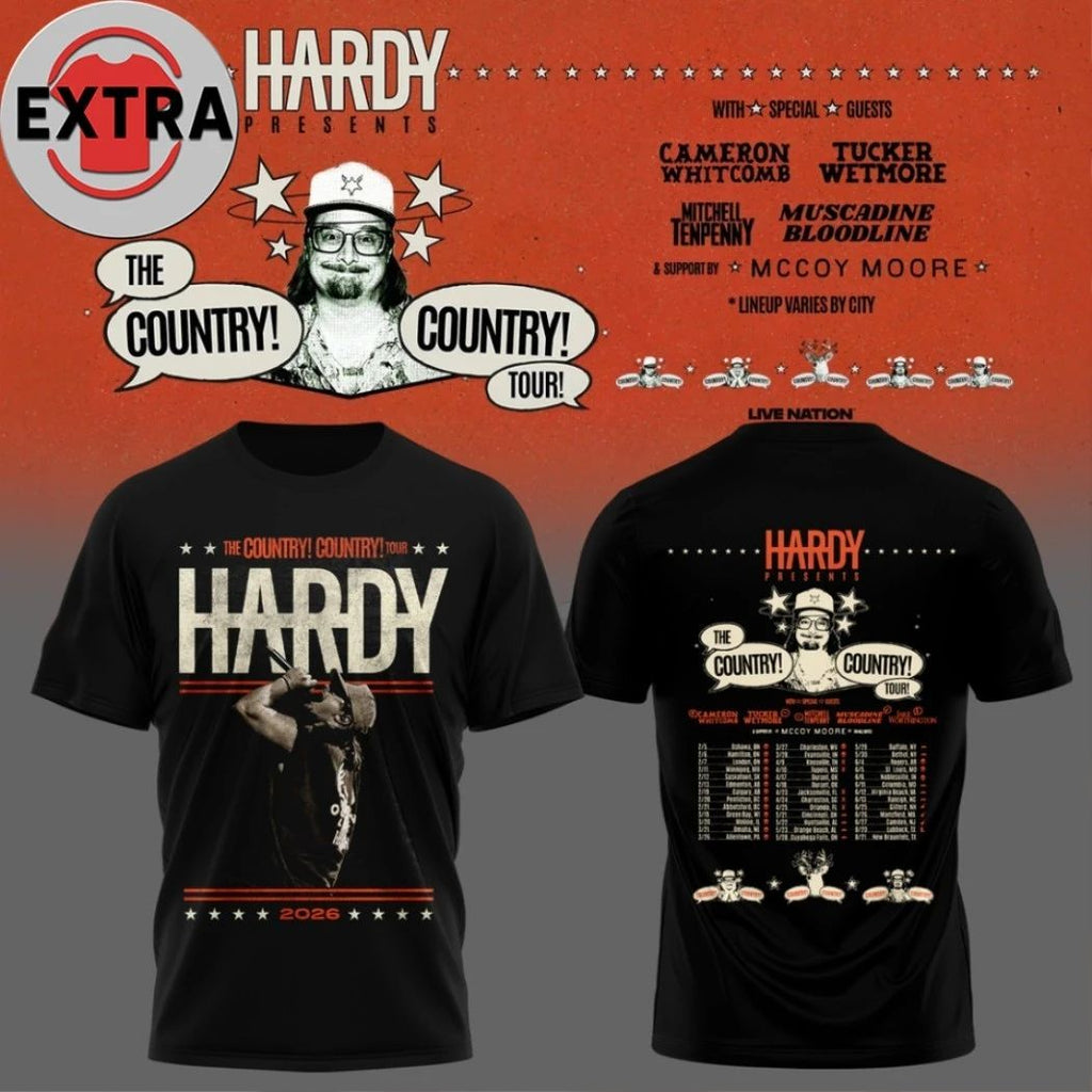 Hardy The Country Country Tour 2026 Two Sided Shirt